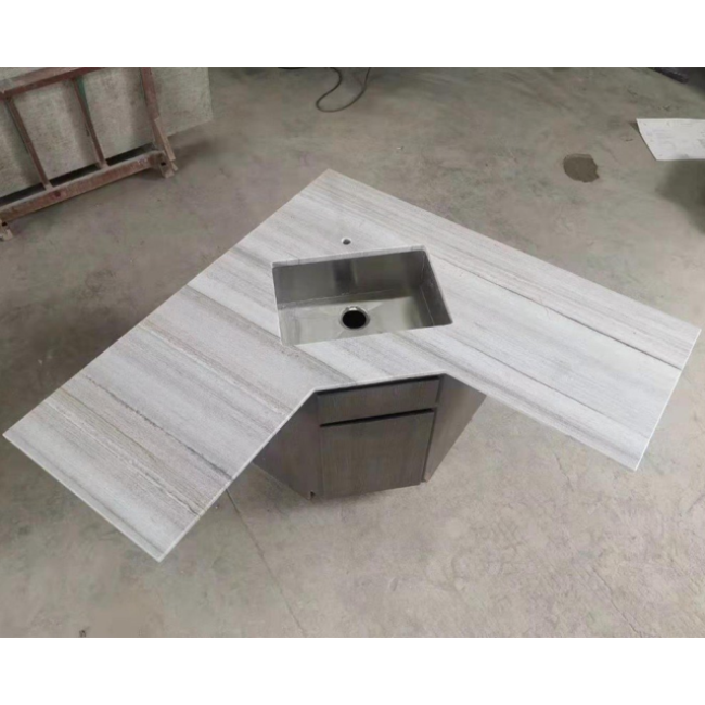 Crystal wood marble  vanity tops